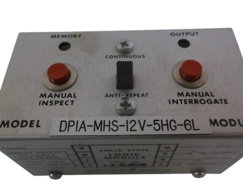 BANNER ENGINEERING DP1A-MHS-12V-5HG-6L SOLID STATE LOGIC INPUT MODULE  UNMP