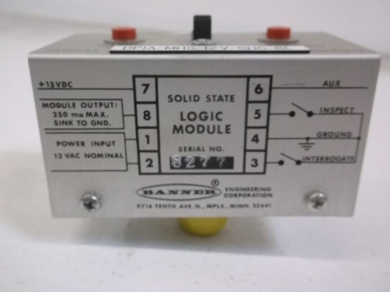 BANNER ENGINEERING DP1A-MHS-12V-5HG-6L SOLID STATE LOGIC INPUT MODULE  UNMP