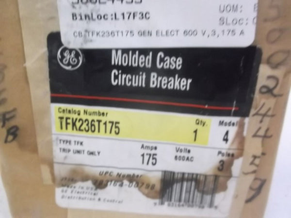 GENERAL ELECTRIC TFK236T175 CIRCUIT BREAKER TRIP UNIT ONLY  NSFS