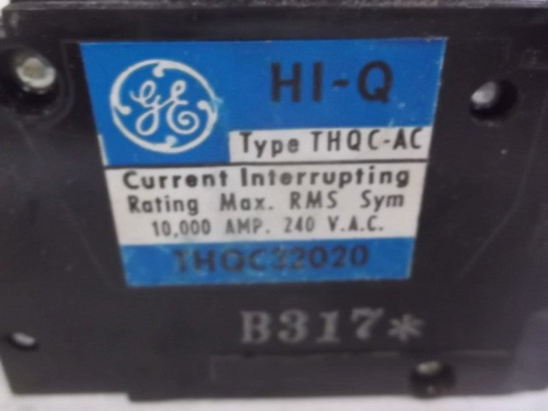 LOT OF 2 GENERAL ELECTRIC THQC32020WL CIRCUIT BREAKERS NSMP