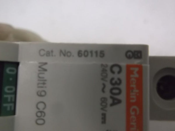 SQUARE D 60115 MINIATURE CIRCUIT BREAKER 30A 1P 240V  NSMP
