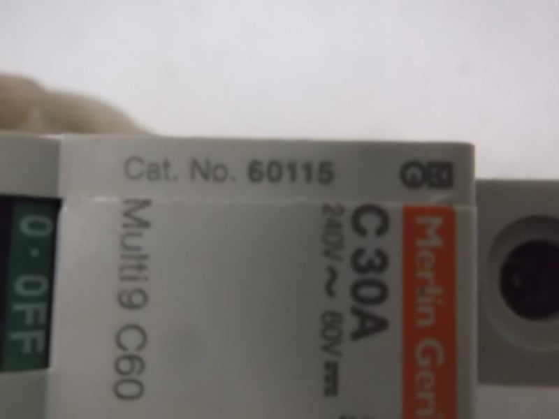 SQUARE D 60115 MINIATURE CIRCUIT BREAKER 30A 1P 240V  NSMP