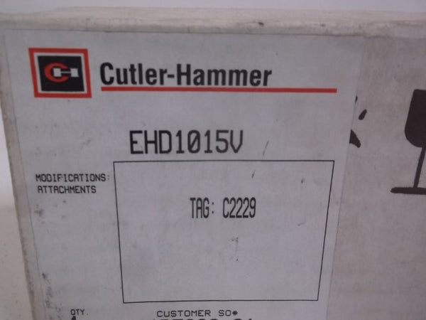 CUTLER HAMMER EHD1015V CIRCUIT BREAKER 15A 277VAC  NSMP