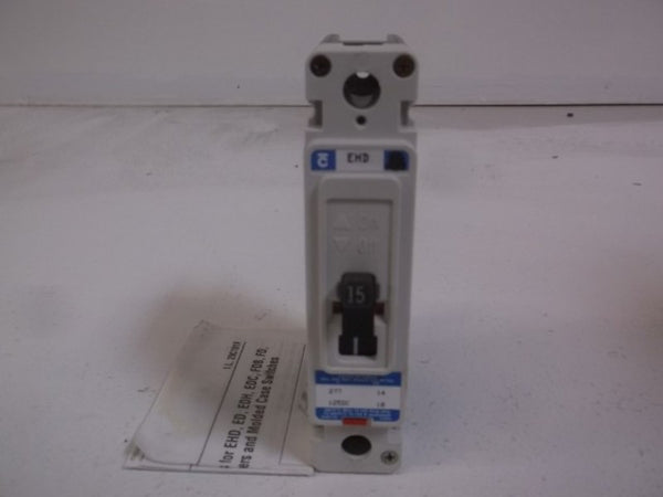 CUTLER HAMMER EHD1015V CIRCUIT BREAKER 15A 277VAC  NSMP