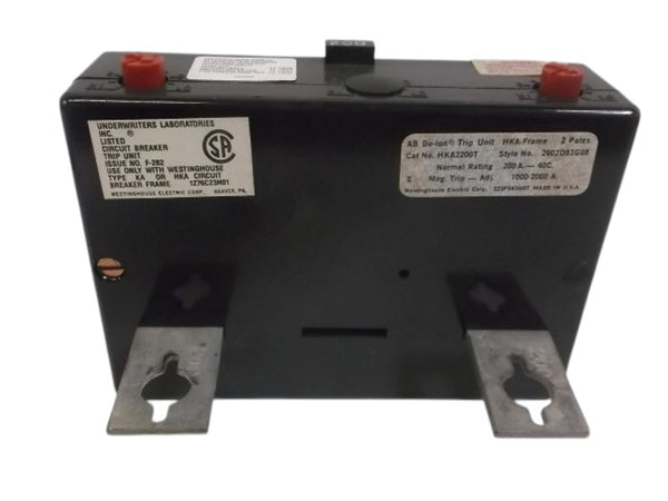 WESTINGHOUSE HKA2200T BREAKER TRIP UNIT 200A 2P  UNMP