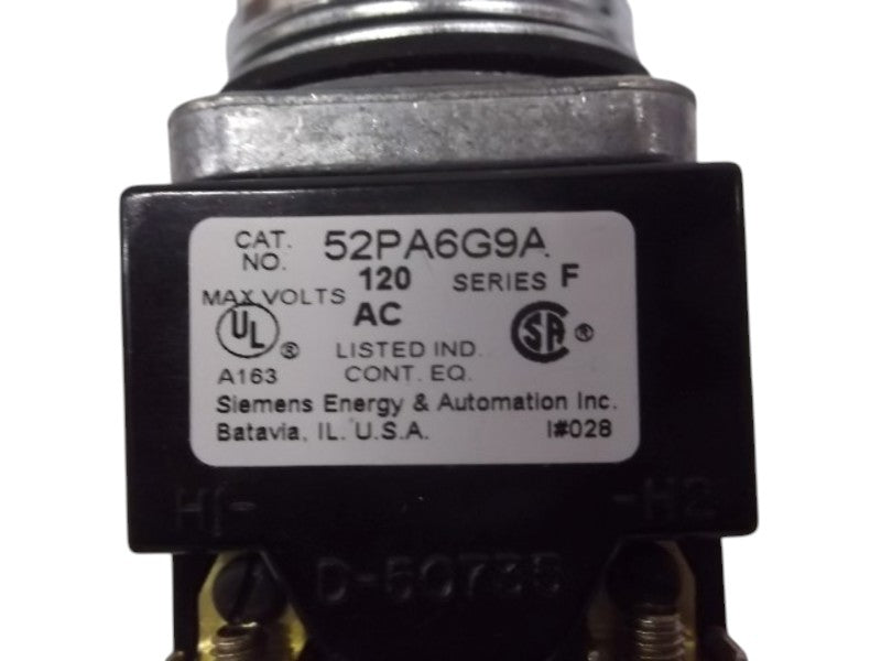 SIEMENS 52PA6G9A PUSHBUTTON AMBER  UNMP