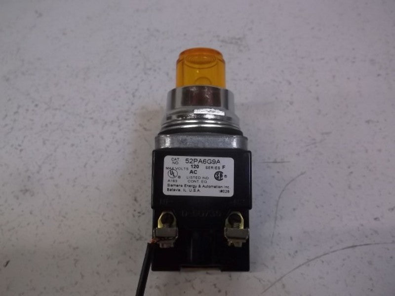 SIEMENS 52PA6G9A PUSHBUTTON AMBER  UNMP