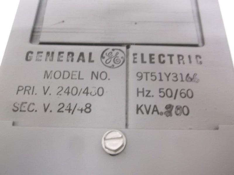 GENERAL ELECTRIC 9T51Y3166 DRY TYPE POWER TRANSFORMER  UNMP