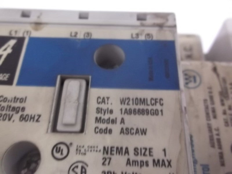 WESTINGHOUSE W210MLCFC REVERSING STARTER  UNMP