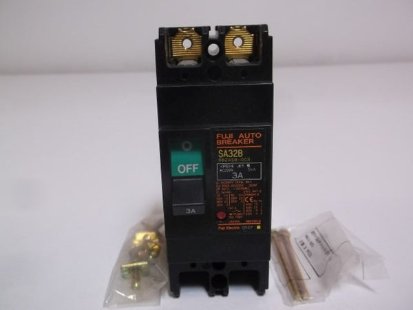 FUJI ELECTRIC BB2ASB-003 CIRCUIT BREAKER 3AMP 2 POLE  NSMP