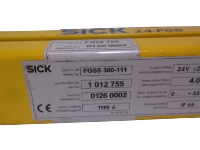 SICK FGSS-300-111 LIGHT CURTAIN  NSNP