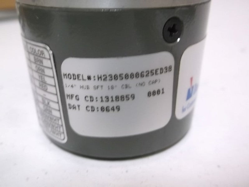 DYNAPAR H2305000625ED38 1/4" HUB SFT 18" CBL (NO CAP)  NSMP