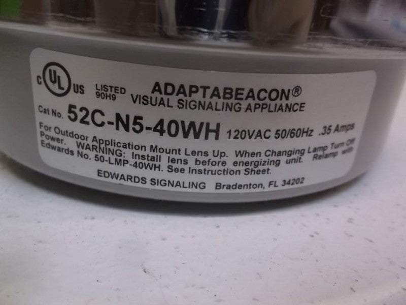 EDWARDS 52C-N5-40WH LIGHT 120V CLEAR  NSMP