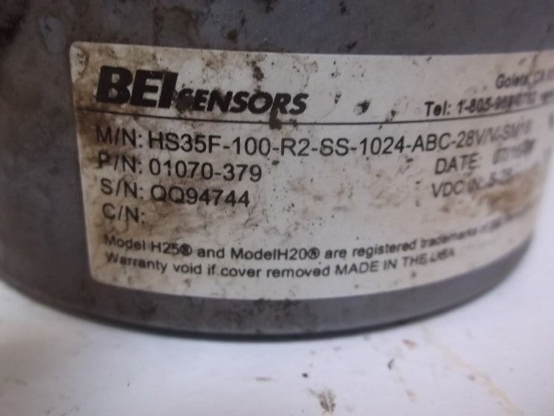 BEI SENSORS HS35F-100-R2-SS-1024-ABC-28V/V-SM18 EXPRESS ENCODER  UNMP