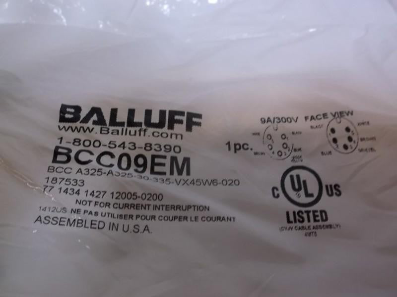 BALLUFF BCC09EM CONNECTIVITY PRODUCT  FACTORY BAG