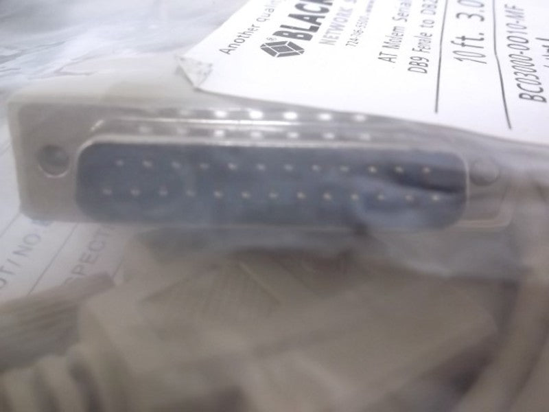 BLACK BOX BC03000-0010-MF AT MODEM SERIAL CABLE  FACTORY BAG