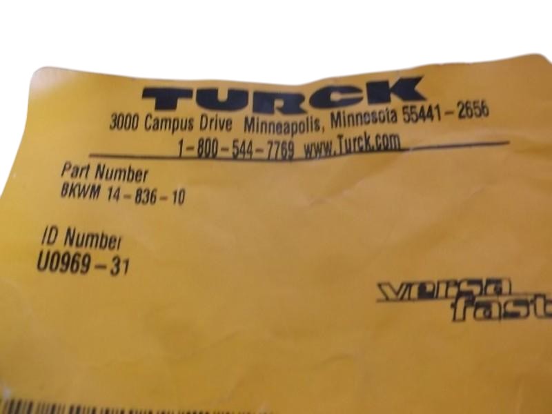 TURCK BKWM 14-836-10 M16 MOLDED CORDSET  FACTORY BAG