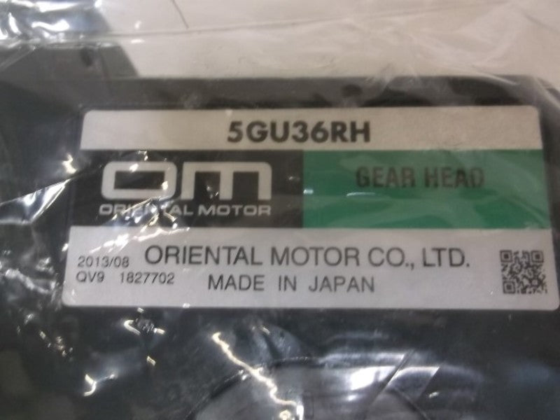 ORIENTAL MOTOR 5GU36RH GEAR-HEAD RIGHT ANGLE HOLLOW SHAFT  NSMP