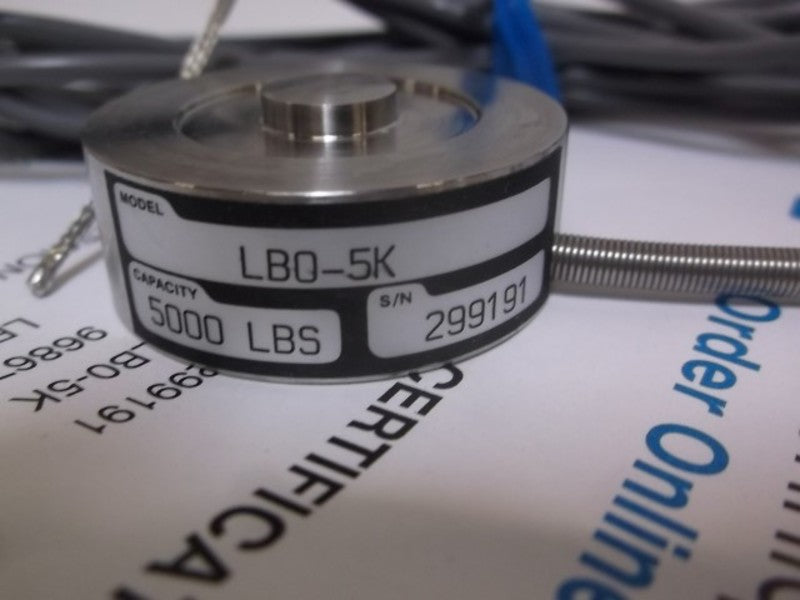 TRANSDUCER TECHNIQUES LB0-5K LOAD CELL 5000 LBS CAPACITY  NSMP