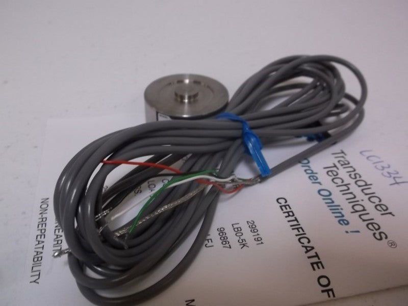 TRANSDUCER TECHNIQUES LB0-5K LOAD CELL 5000 LBS CAPACITY  NSMP