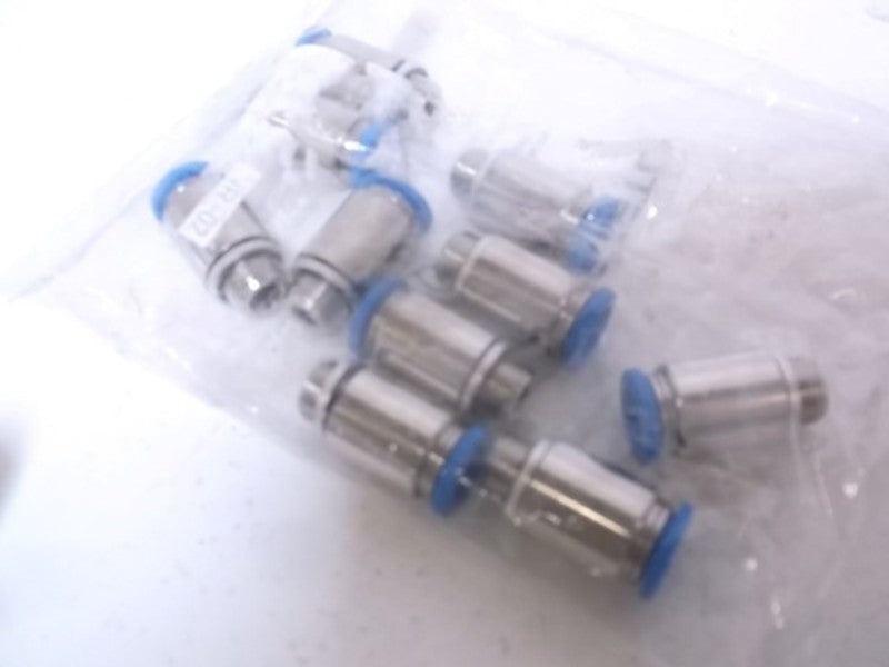 LOT OF 10 FESTO QS-G3/8-12 PUSH-IN FITTING FACTORY BAG