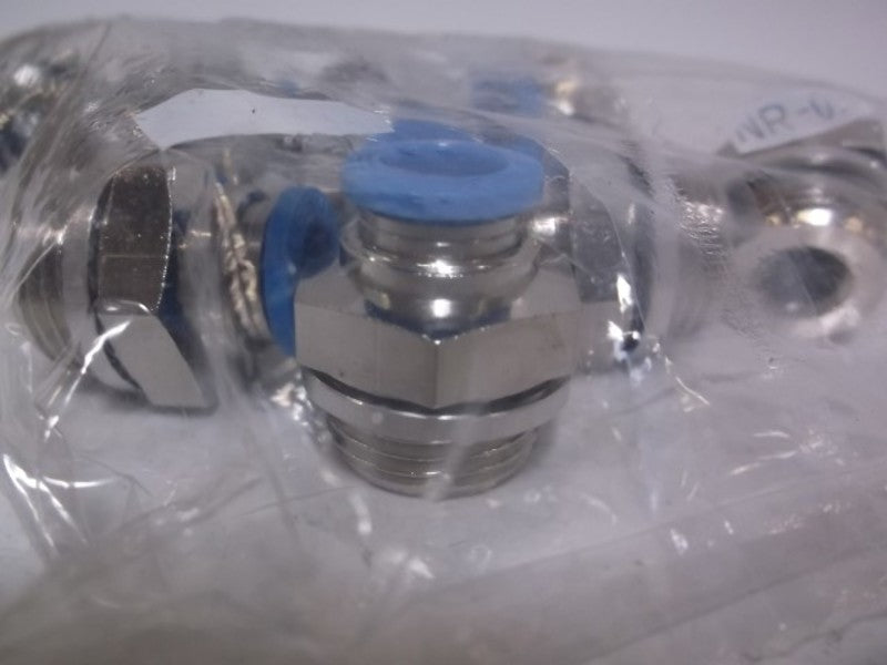 LOT OF 10 FESTO QS-G3/8-8 PUSH-IN MALE FITTING W/EXTERNAL HEX FACTORY BAG