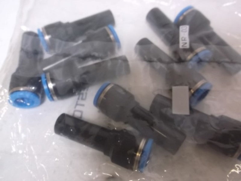 LOT OF 10 FESTO QS-12H-10 PUSH-IN CONNECTOR FACTORY BAG