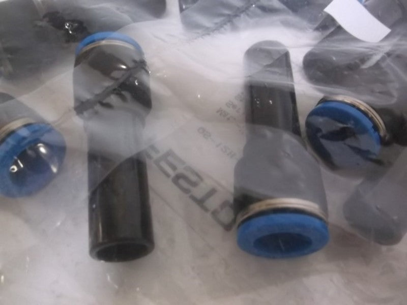 LOT OF 10 FESTO QS-12H-10 PUSH-IN CONNECTOR FACTORY BAG
