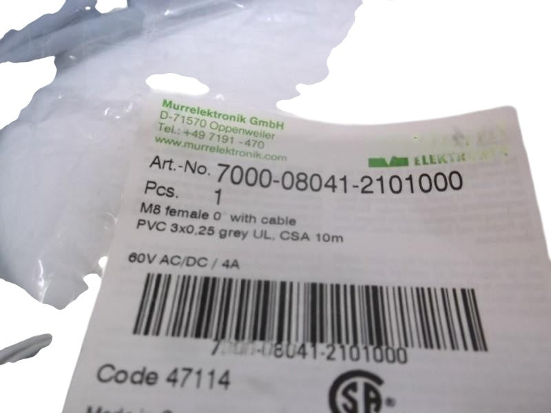 MURR ELEKTRONIK 7000-08041-2101000 FEMALE CONNECTOR  NSMP