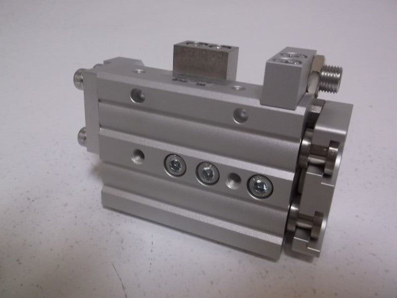 SMC MXQ16-20C CYLINDER SLIDE TABLE STROKE ADJ  NSMP