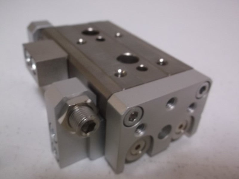 SMC MXQ16-20C CYLINDER SLIDE TABLE STROKE ADJ  NSMP