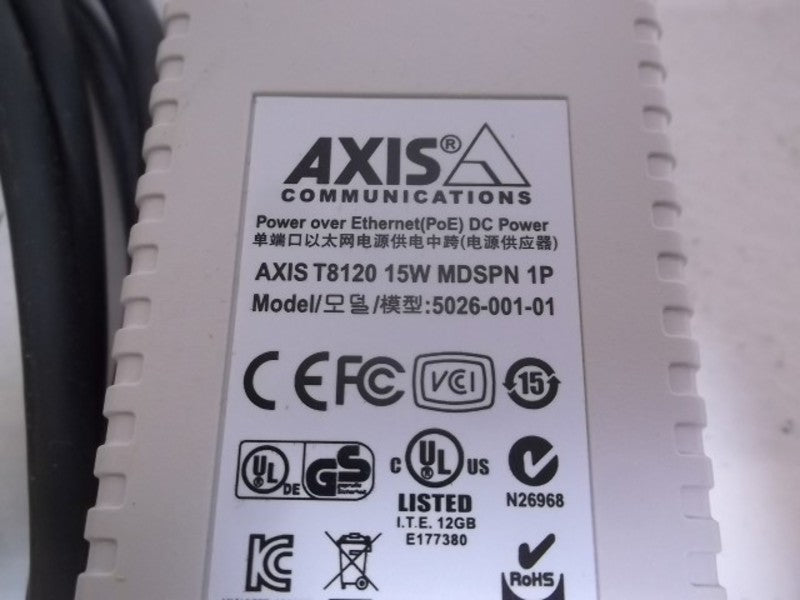 AXIS 5026-204 15W MIDSPAN 1 PORT  NSMP