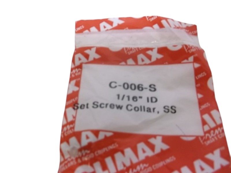 CLIMAX C-006-S SET SCREW COLLAR SS  FACTORY BAG