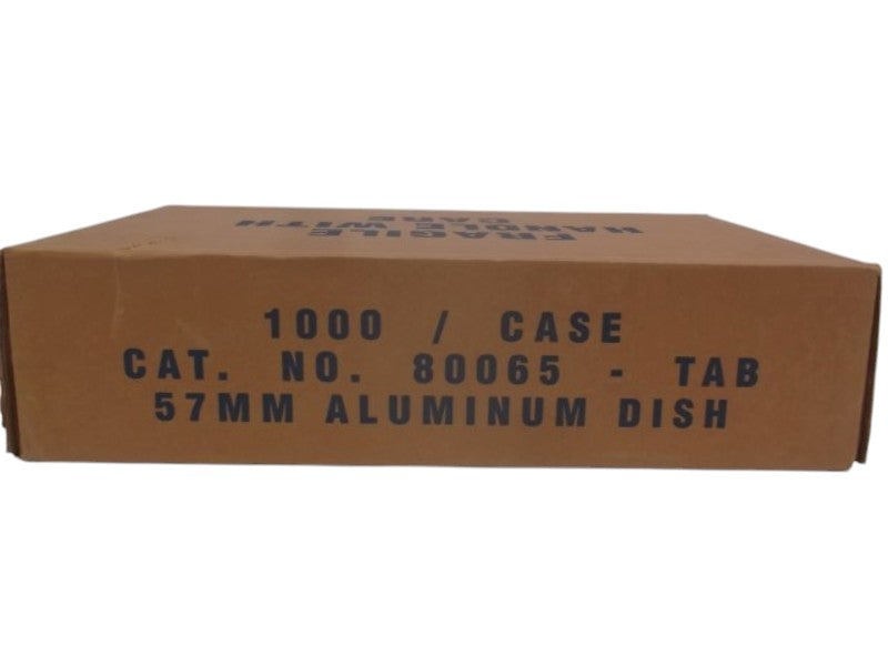 LOT OF 1000 US PLASTICS 80065 57MM ALUMINUM DISH NSFS