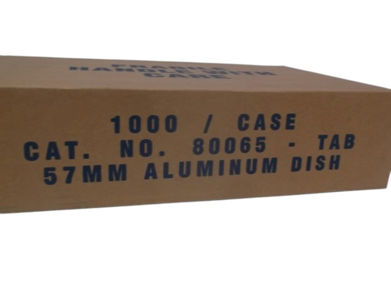 LOT OF 1000 US PLASTICS 80065 57MM ALUMINUM DISH NSMP