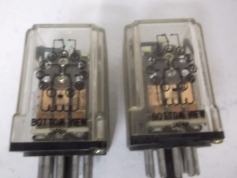 LOT OF 2 OMRON MK3EP-VA-AC120 RELAY 120VAC 10A UNMP