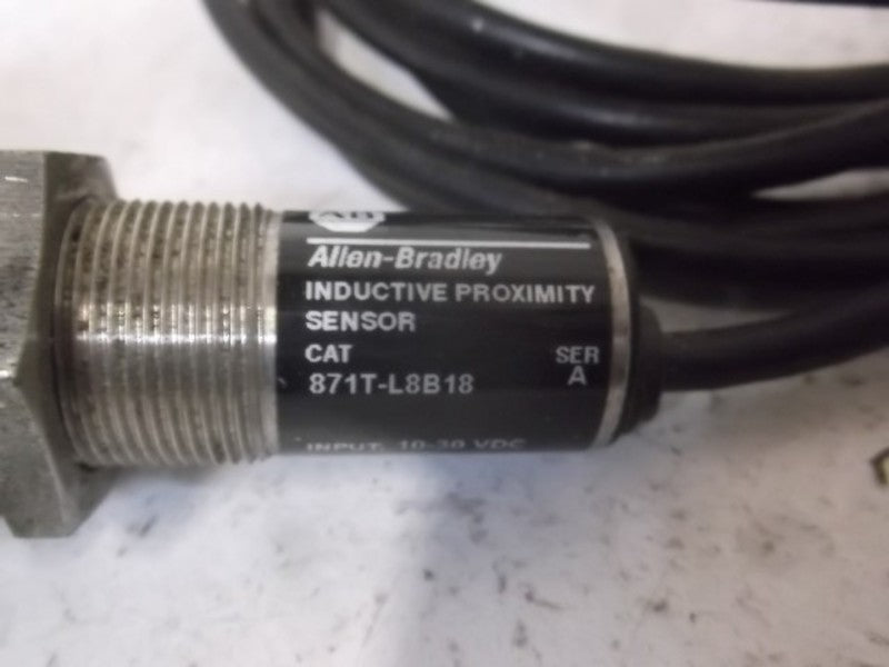 ALLEN BRADLEY 871T-L8B18 SER. A INDUCTIVE PROXIMITY SENSOR  UNMP