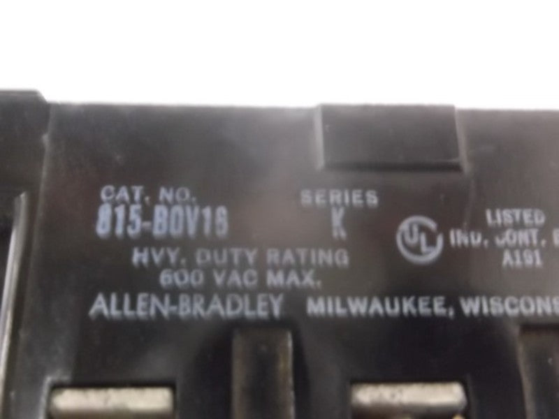 INDUSTRIAL SPARE PART 815-B0V16 SER. K UNMP