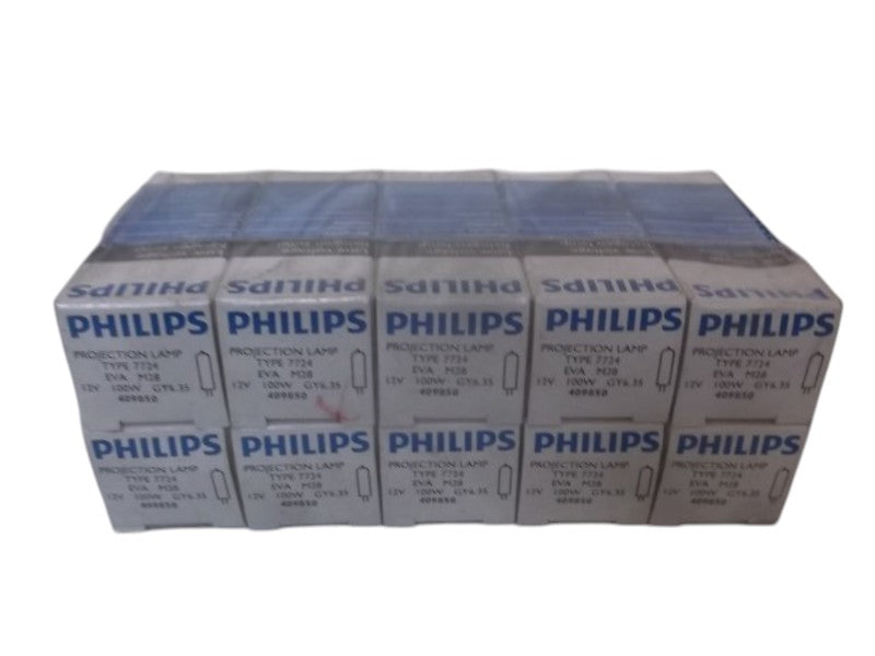 LOT OF 10 PHILIPS 7724 PROJECTION LAMP NSMP