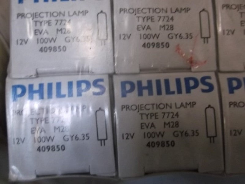 LOT OF 10 PHILIPS 7724 PROJECTION LAMP NSMP