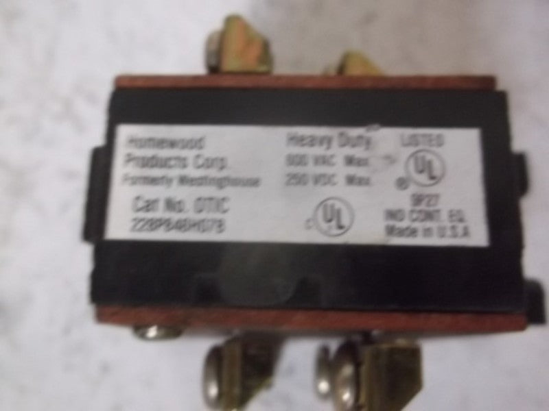 HOMEWOOD OT1C 600VAC NSMP