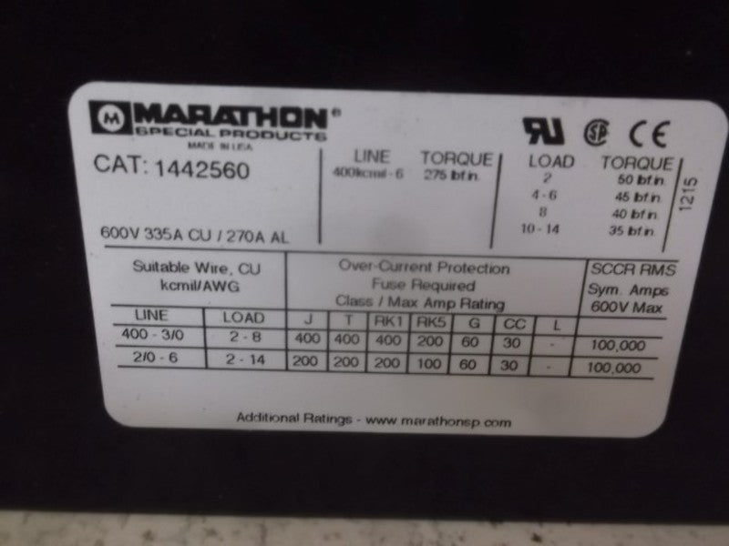 MARATHON 1442560 TERMINAL BLOCK  NSMP