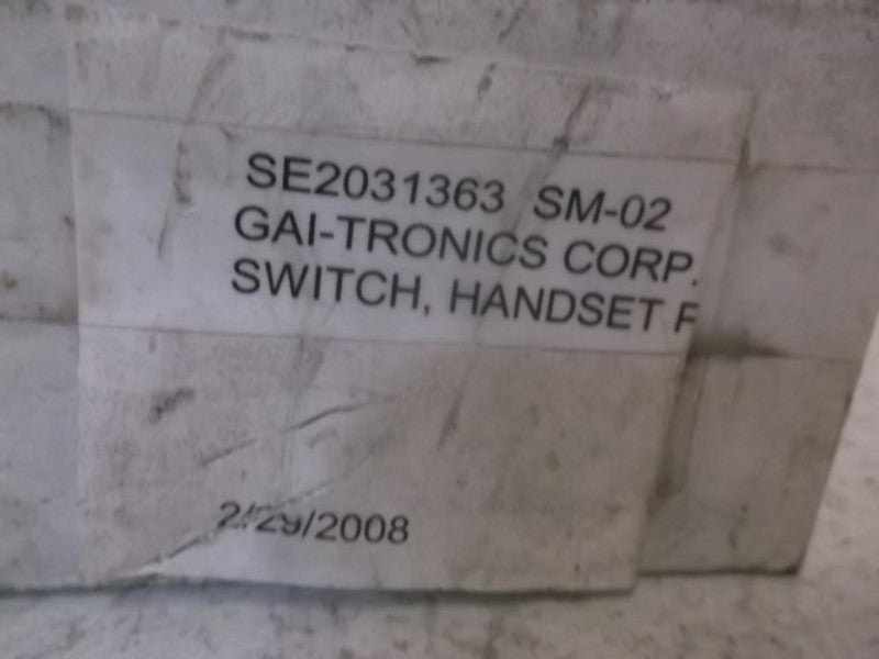 GAI-TRONICS SE2031363 HANDSET SWITCH  NSMP