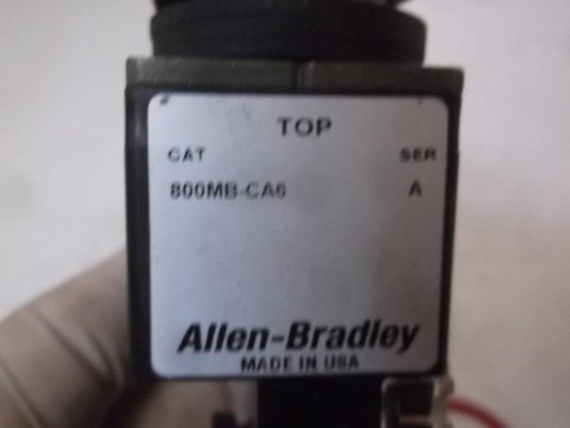 ALLEN BRADLEY 800MB-CA6 SER. A OPERATOR FOR PUSHBUTTON SWITCH  UNMP