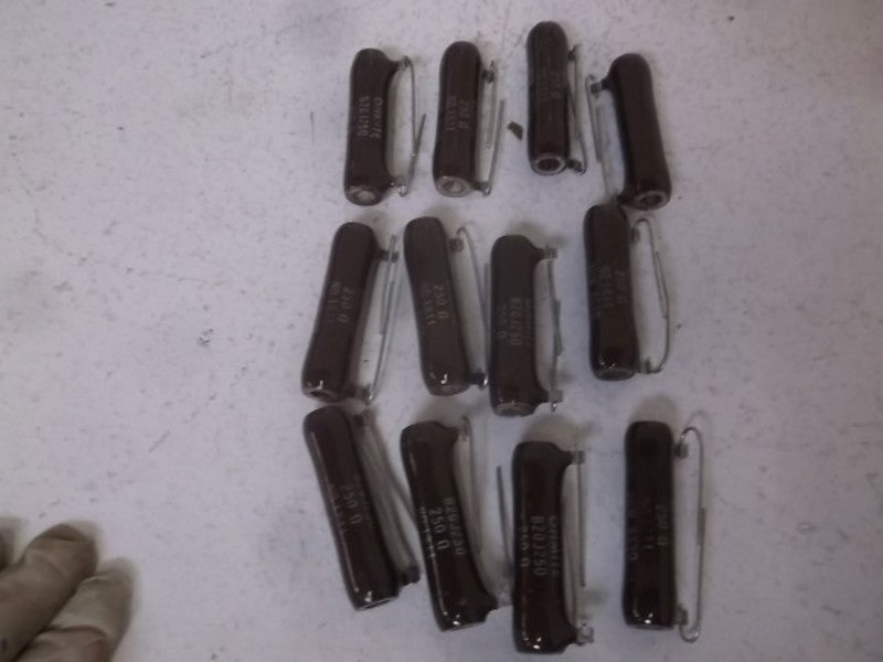 LOT OF 12 OHMITE B20J250 RESISTOR 20W 250OHM NSNP
