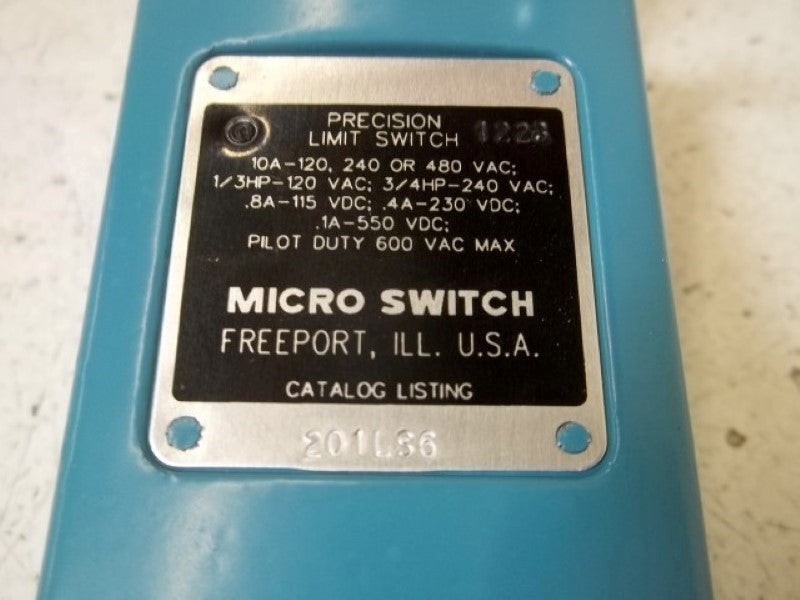 HONEYWELL 201LS6 LIMIT SWITH W/LEVEL ROLLER ARM  NSMP