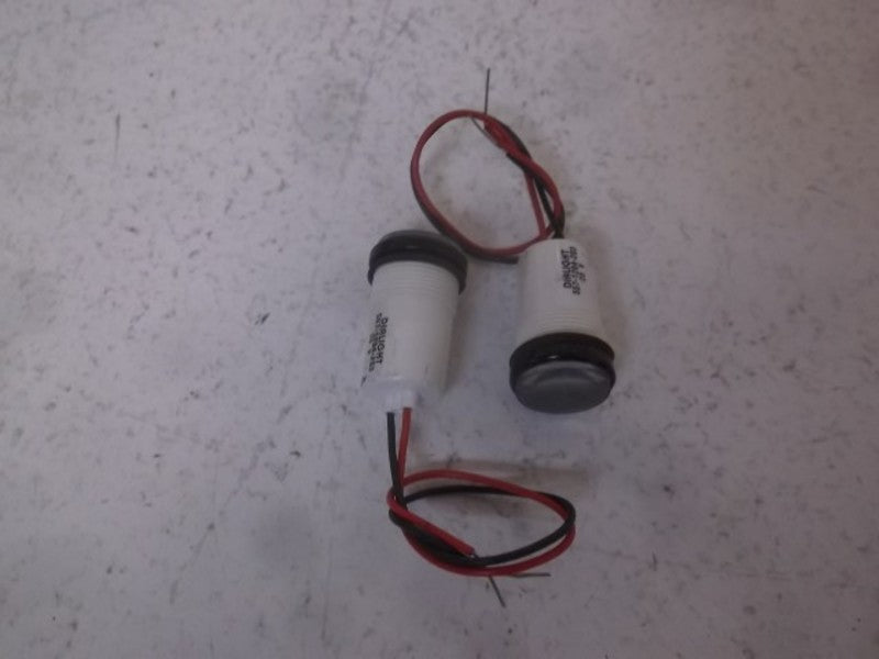 LOT OF 2 DIALIGHT 557-1204-203 PANEL MOUNT LED INDICATOR NSNP