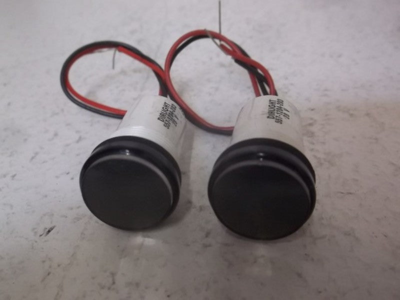 LOT OF 2 DIALIGHT 557-1204-203 PANEL MOUNT LED INDICATOR NSNP