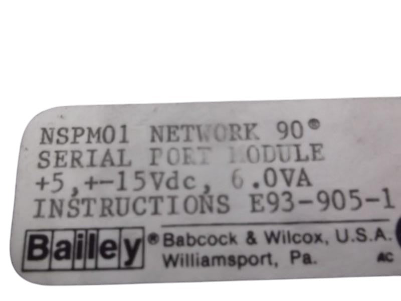 BAILEY NETWORK 90 NSPM01 SERIAL PORT MODULE  UNMP