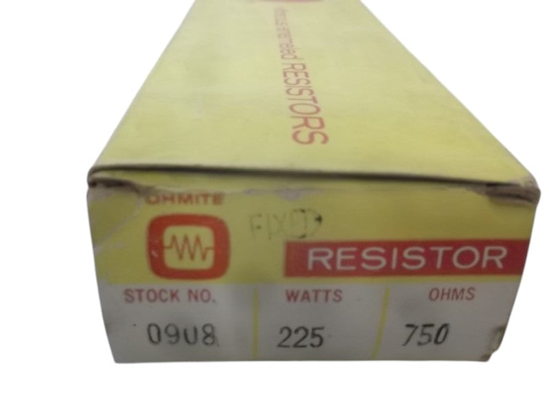 OHMITE 0908 RESISTOR 225W 750 OHMS  NSMP